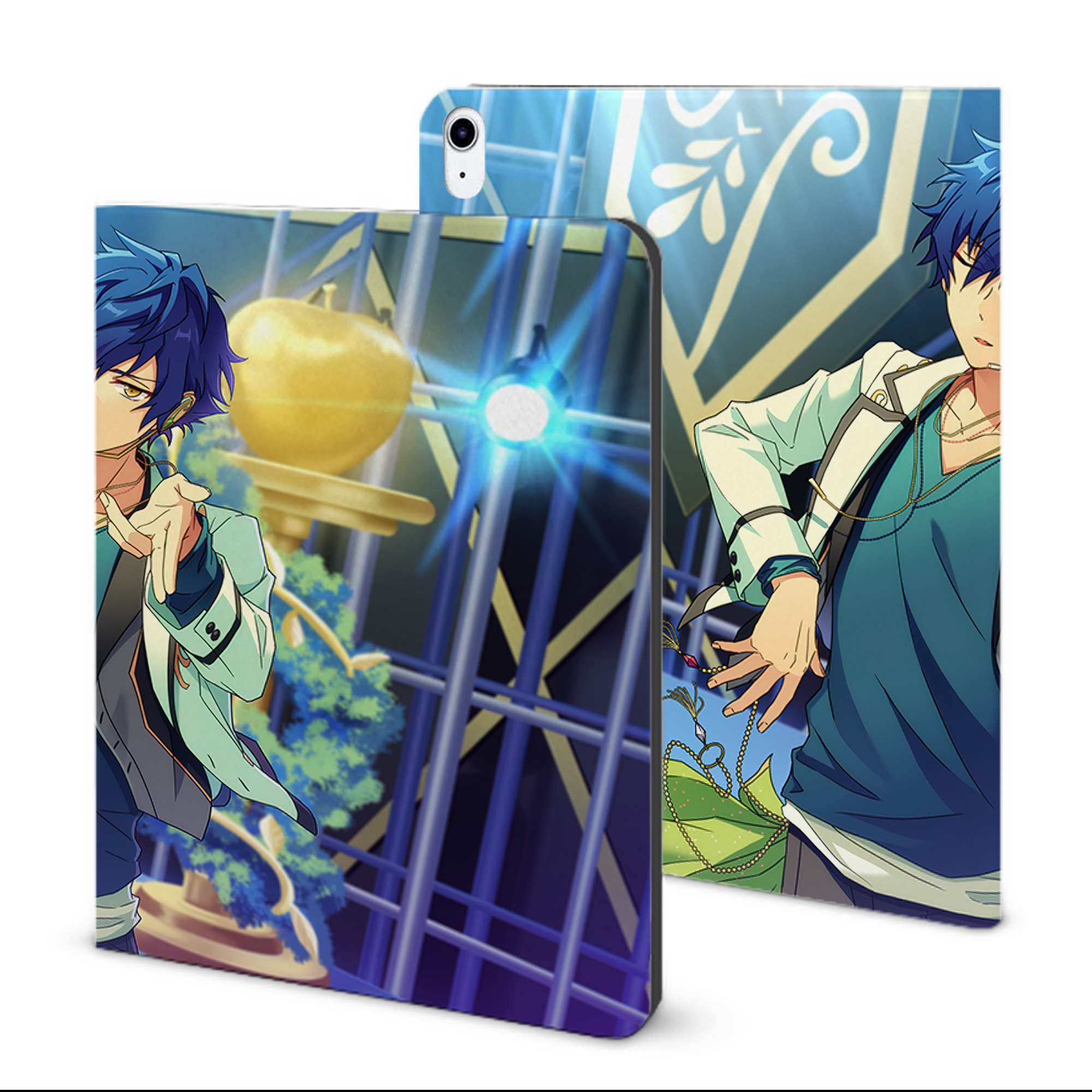 （画像用） あんさんぶるスターズ! Ensemble Stars IPad ケース ブック型 PUレザー TPU 耐衝撃 軽量 薄型 ペン収納なし 全面保護 IPad 各モデル対応